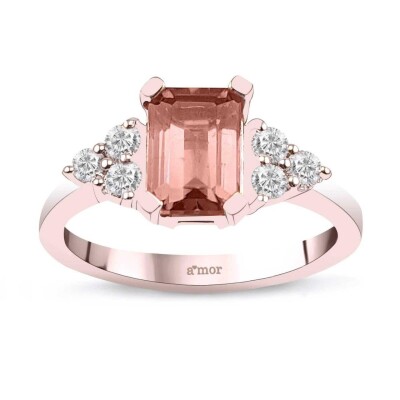 1.41 Karat Pırlanta Pink Safir Yüzük - IDL Sertifikalı - 1