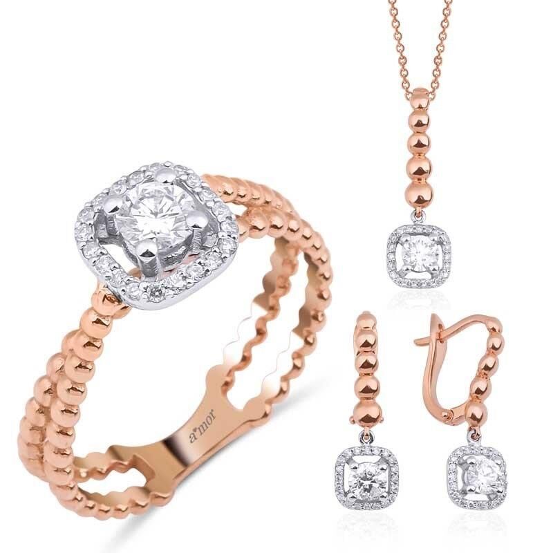 1.52 Karat Fantezi Pırlanta Set - IDL Sertifikalı - 1