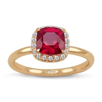 1.59 Karat Pembe Turmalin Pırlanta Fantezi Yüzük - IDL Sertifikalı - 1