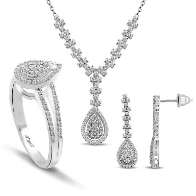 1.61 Karat Fantezi Pırlanta Set - IDL Sertifikalı - 1