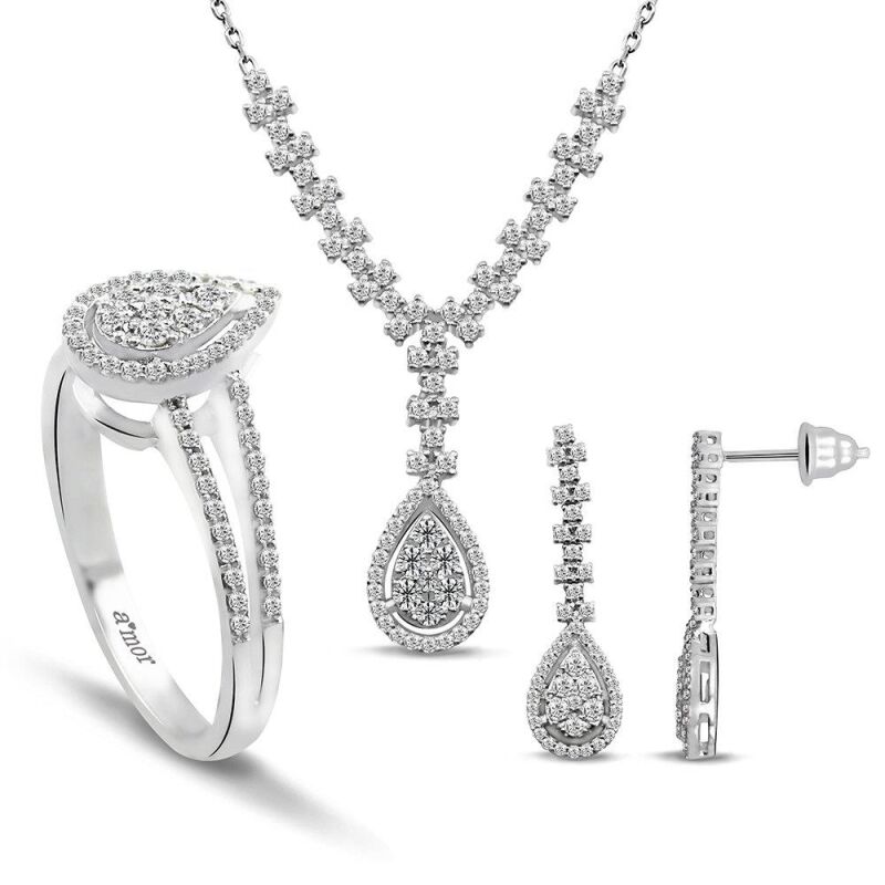 1.61 Karat Fantezi Pırlanta Set - IDL Sertifikalı - 1
