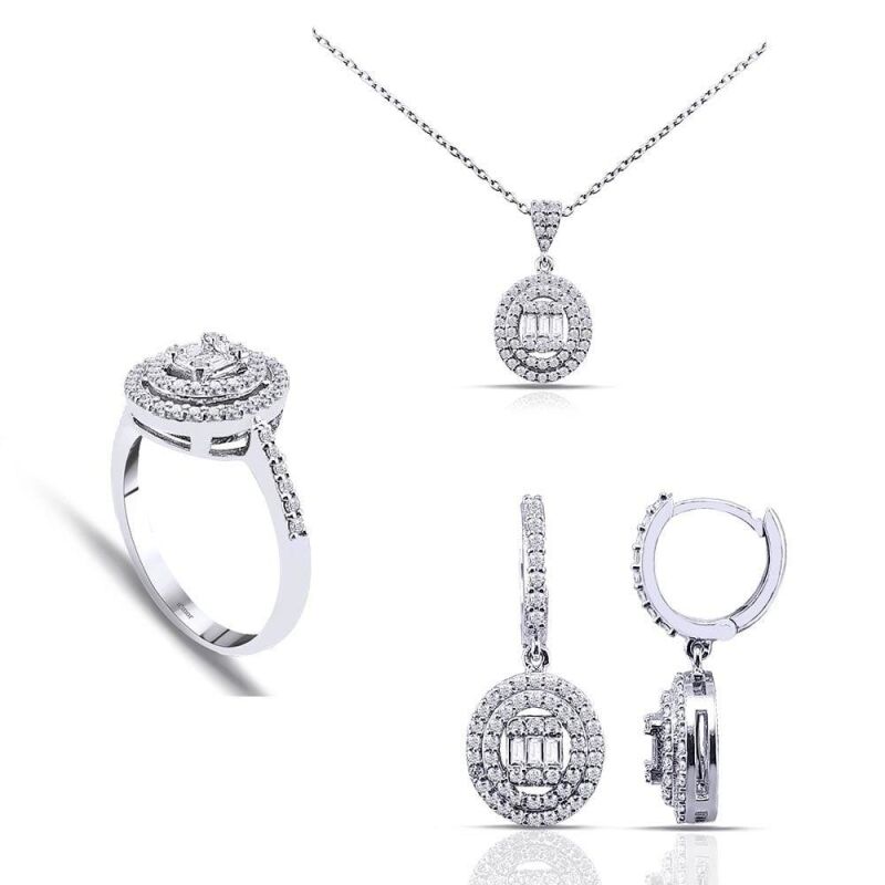 1.81 Karat Baget Pırlanta Set - IDL Sertifikalı - 1