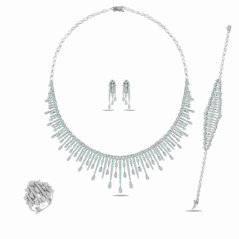 19.22 Karat Fantezi Pırlanta Set - IDL Sertifikalı - 1