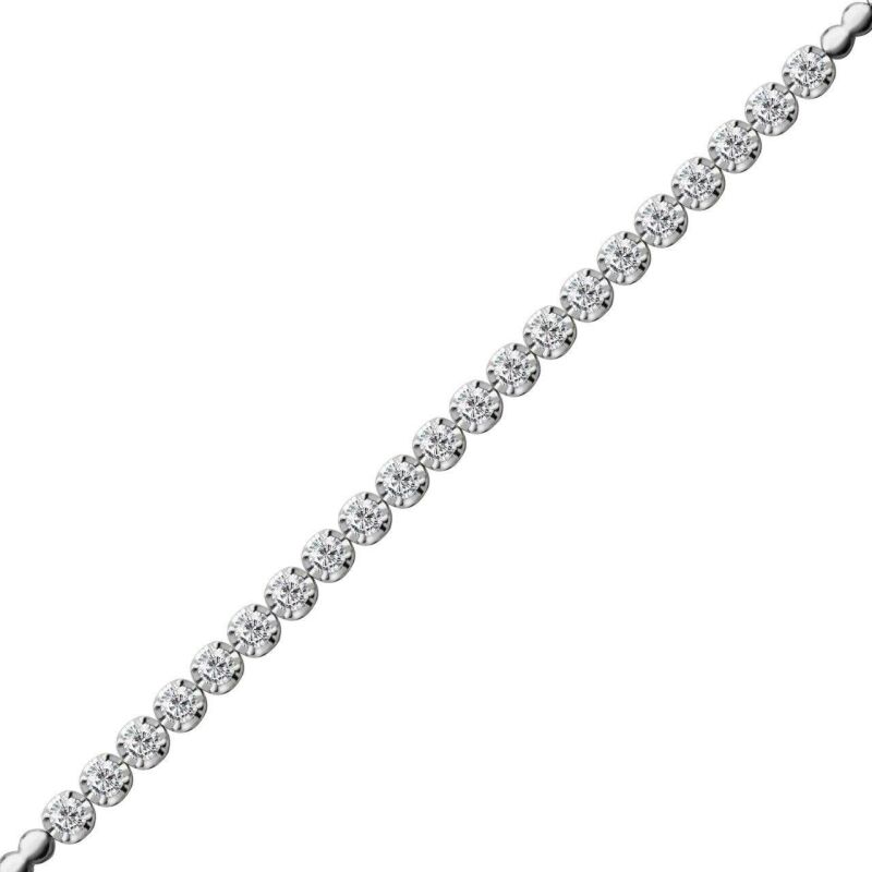 2.10 Karat Pırlanta Su Yolu Bileklik - IDL Sertifikalı - 1