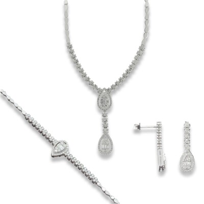 2.31 Karat Baget Pırlanta Set - IDL Sertifikalı - 1