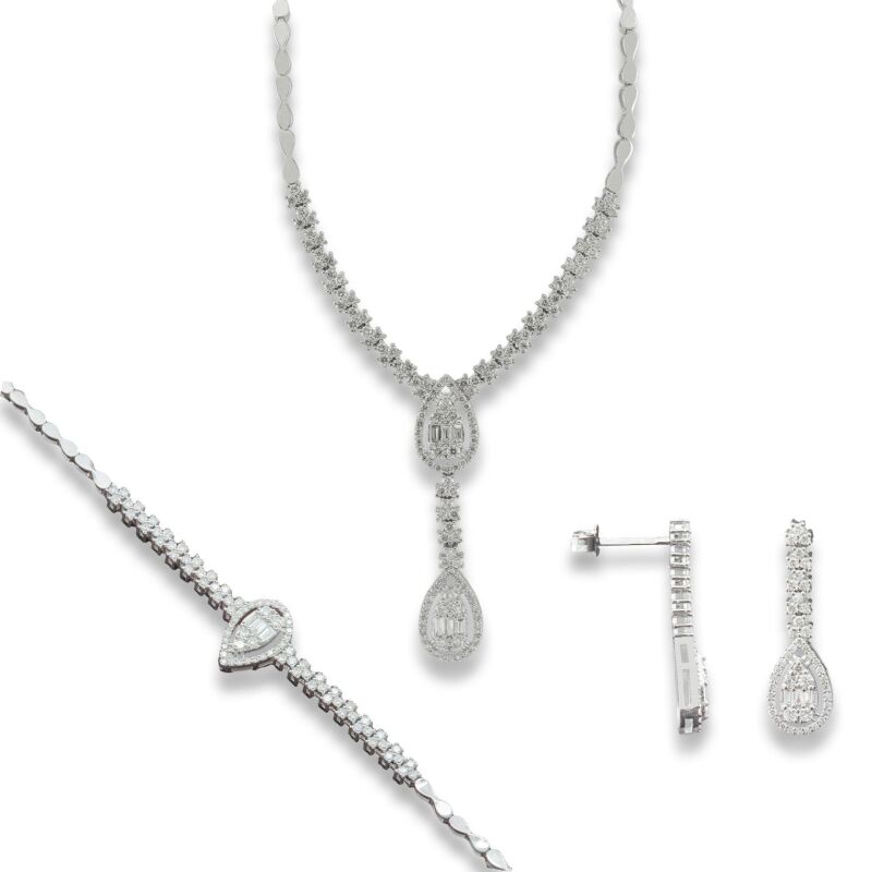 2.31 Karat Baget Pırlanta Set - IDL Sertifikalı - 1