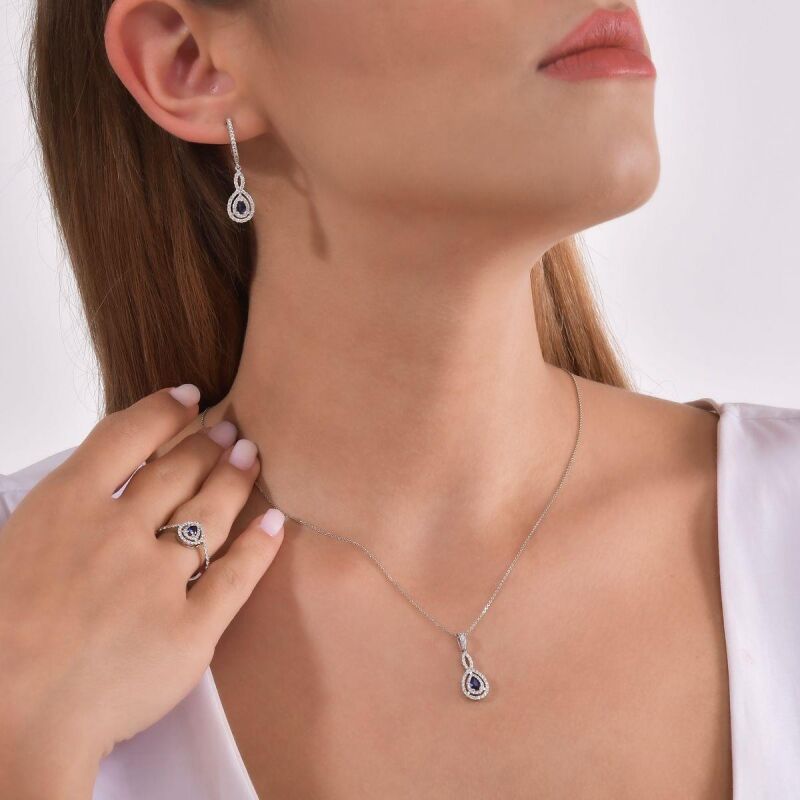 2.32 Karat Safir Pırlanta Set - IDL Sertifikalı - 2
