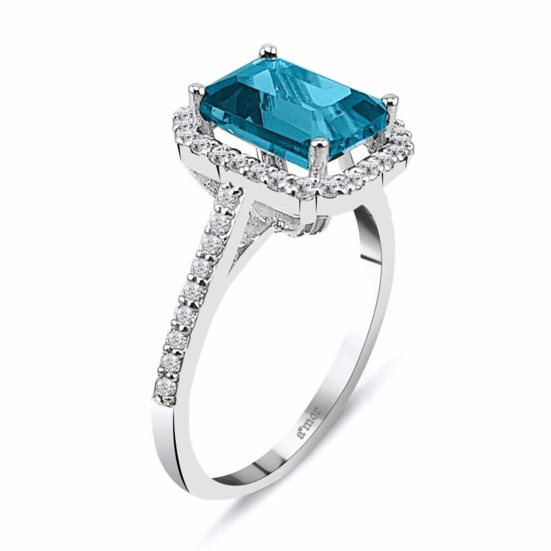 2.40 Karat Pırlanta Blue Safir Yüzük - IDL Sertifikalı - 2