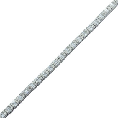 2.45 Karat Pırlanta Baget Bileklik - IDL Sertifikalı - 1