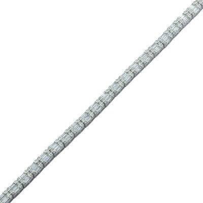 2.45 Karat Pırlanta Baget Bileklik - IDL Sertifikalı - 1
