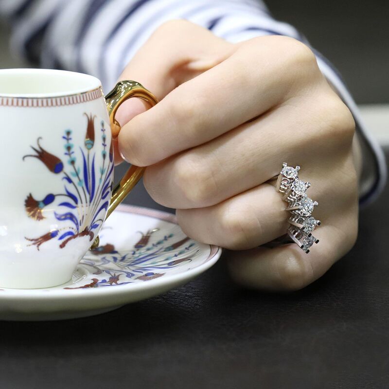 2.60 Karat Pırlanta Beştaş Yüzük - IDL Sertifikalı - 4