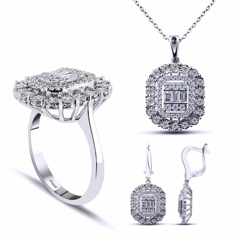 2.61 Karat Baget Pırlanta Set - IDL Sertifikalı - 1