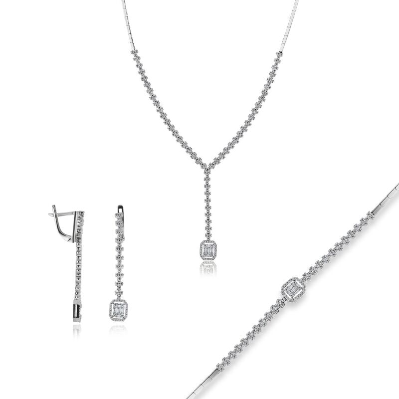 2.75 Karat Baget Pırlanta Set - IDL Sertifikalı - 1