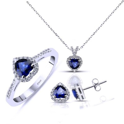 2.79 Karat Safir Pırlanta Set - IDL Sertifikalı - 1
