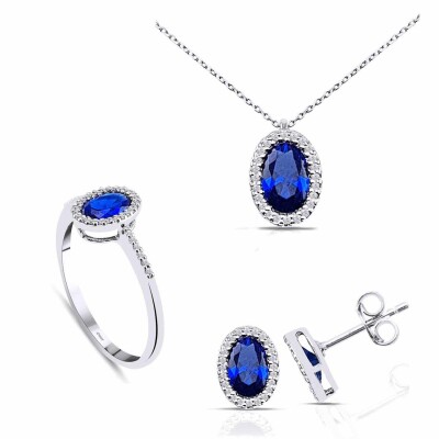 3.06 Karat Safir Pırlanta Set - IDL Sertifikalı - 1