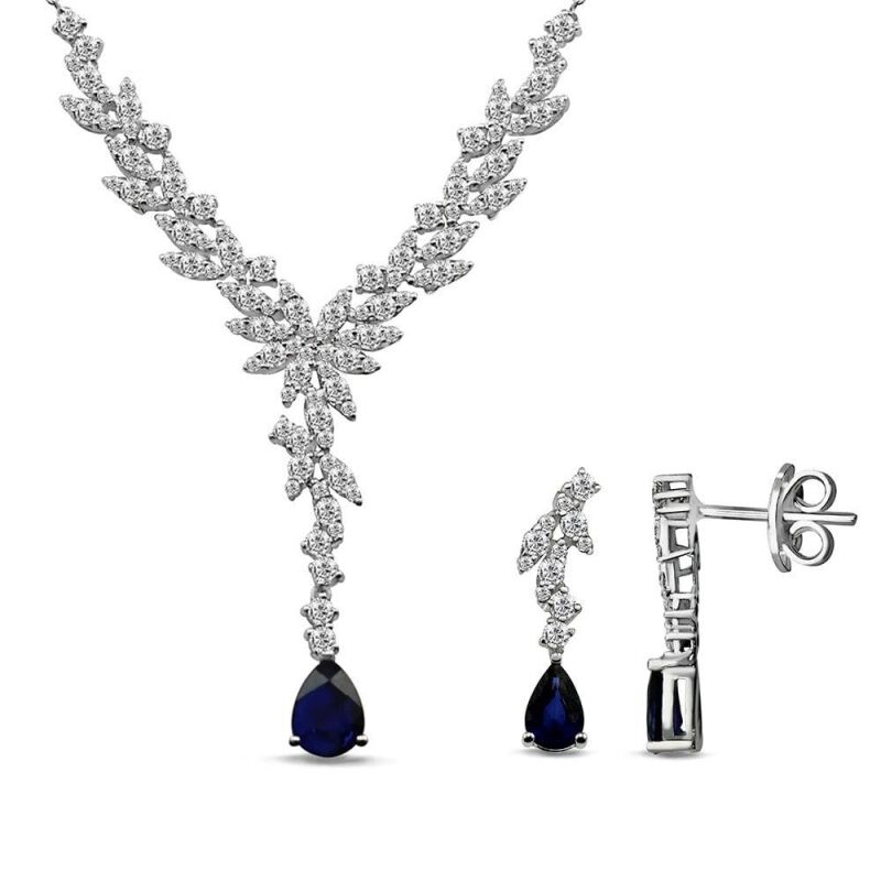 3.24 Karat Safir Pırlanta Set - IDL Sertifikalı - 1