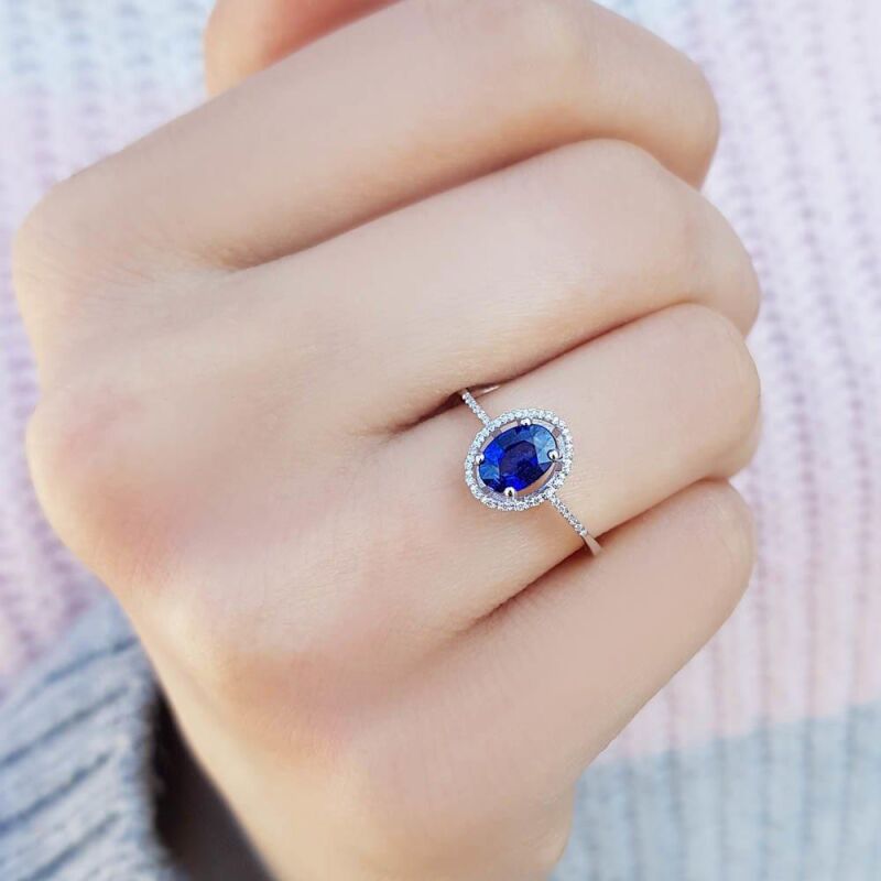 3.82 Karat Safir Pırlanta Set - IDL Sertifikalı - 2