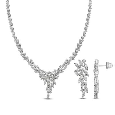 4.84 Karat Pırlanta Gerdanlık Fantezi Set - IDL Sertifikalı - 1
