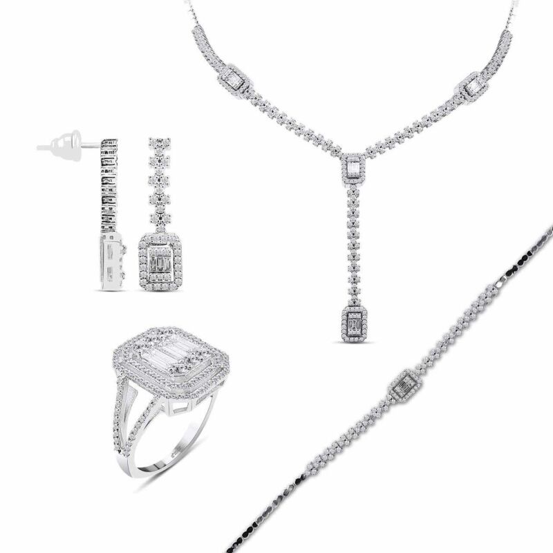 5.35 Karat Baget Pırlanta Set - IDL Sertifikalı - 1