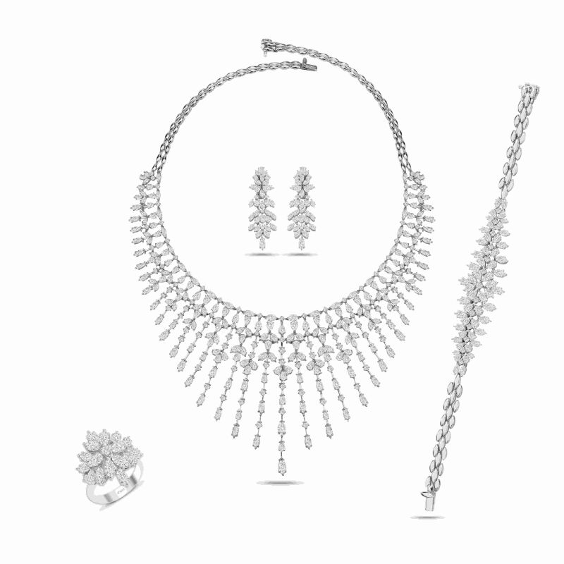 54.84 Karat Fantezi Pırlanta Set - IDL Sertifikalı - 1