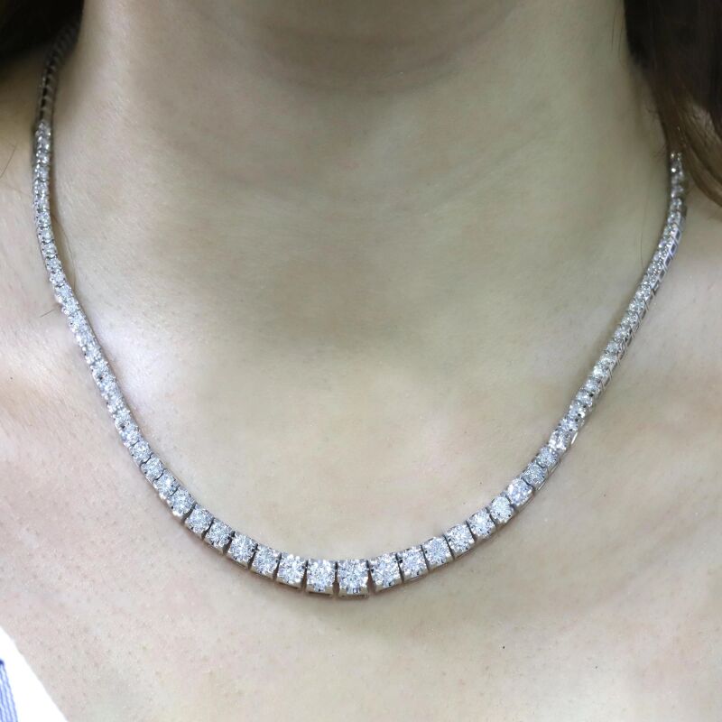 5.79 Karat Pırlanta Su Yolu Kolye - IDL Sertifikalı - 2