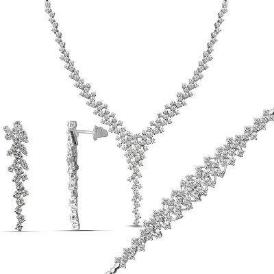 6.27 Karat Pırlanta Gerdanlık Fantezi Set - IDL Sertifikalı - 1