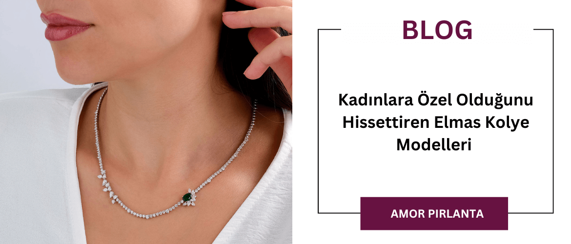 Kadınlara Özel Olduğunu Hissettiren Elmas Kolye Modelleri 