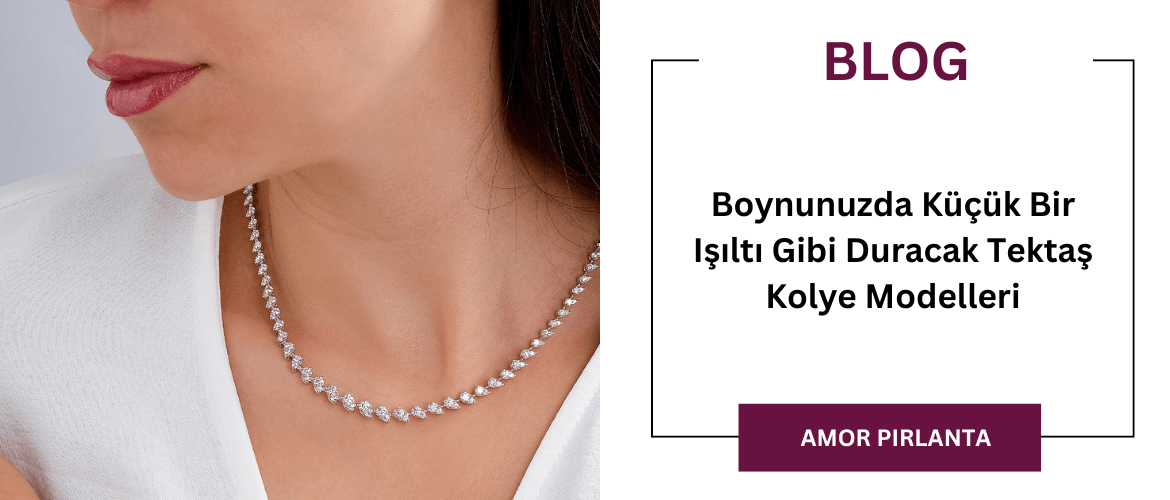 Boynunuzda Küçük Bir Işıltı Gibi Duracak Tektaş Kolye Modelleri
